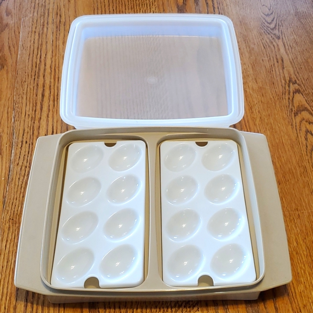 Vintage deviled egg carrier.